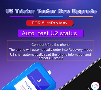 JC U2 Chip Tristar Testeris U2 Mokestis kaltės Greitai Detektorius, skirtas 