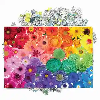 Jigsaw Puzzles 1000 Vienetų Ryškios Gėlės, Kraštovaizdžio Popieriaus Dėlionės, Žaislų Suaugusiems Dovana Dėlionės Gėlių Tapyba Dėlionės Namų Dekoro