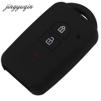 Jingyuqin 30pcs Automobilio Raktas Silikono FOB Padengti Odą Apsaugoti Nissan Kunigaikščio MICRA QASHQAI PATROL X-Trail, NAVARA Remote keyless