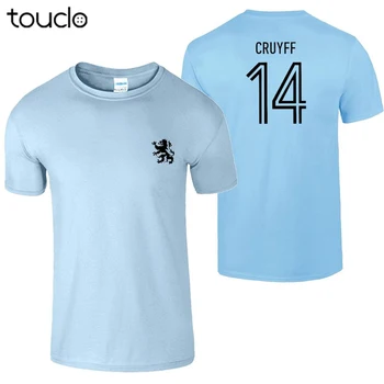 Johan Cruyff 14 Vyrai T-Shirt 70 olandijos Legenda Olandijos Futbolininkas Ventiliatorius 2019 Vyrų Mados Animacinį Personažą Fitneso T-Shirts