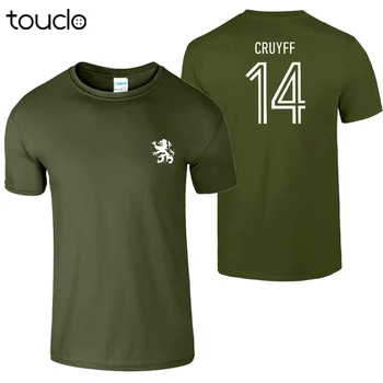 Johan Cruyff 14 Vyrai T-Shirt 70 olandijos Legenda Olandijos Futbolininkas Ventiliatorius 2019 Vyrų Mados Animacinį Personažą Fitneso T-Shirts