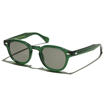 Johnny Depp (Johnny Depp) vyrų poliarizuoti akiniai nuo saulės, acetato rėmelis prekės dizaineris akiniai nuo saulės, vyrams UV400