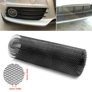 Juodo Aliuminio Tinklelio Grotelės Net Padengti Automobilio Buferio/ Sparnas/ Kapoto Išlieti/ Transporto Priemonės Atidarymo Raštas Universalios