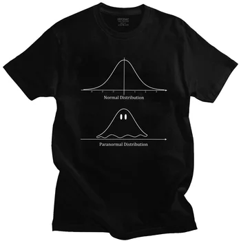 Juokinga Normalus Pasiskirstymas Paranormalių Tshirts Vyrų Medvilnės Humoro Platinimo Matematikos Marškinėliai Geometrinis Tee Trumpas Rankovėmis Vasarą T-Shirt