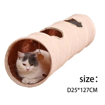Juokinga, Pliušinis Katinas Tunelio Žaislas Augintiniui Įspūdį Tunelio Žaidimas Žaislas Katė Šuniukai Triušis Funny Cat Interaktyvus Žaislas Kamuolys Lankstymo Katė Tunelio Žaislas