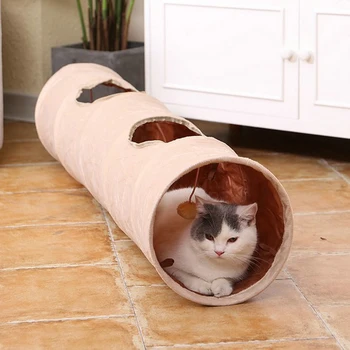 Juokinga, Pliušinis Katinas Tunelio Žaislas Augintiniui Įspūdį Tunelio Žaidimas Žaislas Katė Šuniukai Triušis Funny Cat Interaktyvus Žaislas Kamuolys Lankstymo Katė Tunelio Žaislas