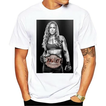 Juokinga Tee Ronda Rousey Bijoti Grįžti Vyrai T-Shirt moterims
