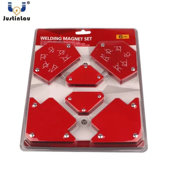 JUSTINLAU 6 Vnt/set 25 £ Trikampis Suvirinimo Positioner Magnetinio Fiksuoto Kampo Litavimo Locator Įrankiai Be Jungiklis Suvirinimo