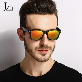 JZU 2019 Naujas mados Akiniai nuo saulės Vyrams, Moterims Prekės ženklo Dizaineris oculos Klasikinis Retro Kniedės Poliarizuoti Saulės akiniai UV400 Apsauga