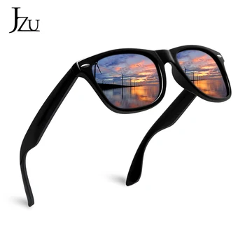JZU 2019 Naujas mados Akiniai nuo saulės Vyrams, Moterims Prekės ženklo Dizaineris oculos Klasikinis Retro Kniedės Poliarizuoti Saulės akiniai UV400 Apsauga