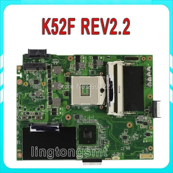 K52F Plokštė HM55 REV2.2 Asus K52F A52F x52f Nešiojamas plokštė K52F Mainboard K52F Plokštė bandymo OK