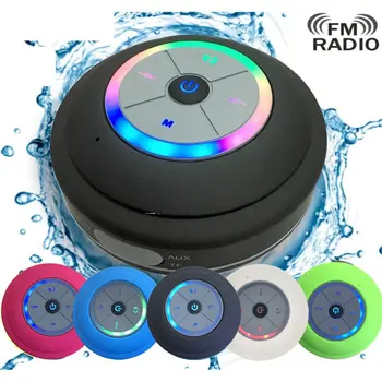 K9 Belaidžio Nešiojamų Dušo žemų dažnių Garsiakalbis Su LED Šviesos Vandeniui Hands-free Skambinkite Muzikos Siurbimo Mikrofonas