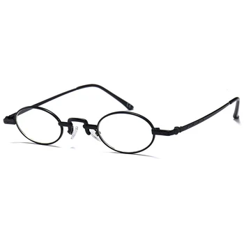 Kachawoo mini ovalo formos akiniai, optiniai vyrų priedai metalinis rėmas, skaidraus lęšio maži, apvalūs akinių rėmeliai moterų retro