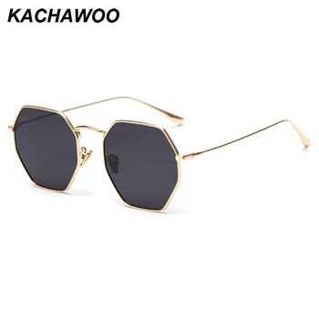 Kachawoo vyras poliarizuoti akiniai nuo saulės aštuoniakampis aukso metalo vairavimo saulės akiniai moterų retro aukštos kokybės uv400 vasarą karšto pardavimo