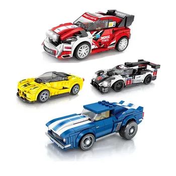 KaKBeir Miesto Roadster Sporto Lenktynių Greičio Superautomobilį Mažų Automobilių kūrimo bloką Švietimo Asamblėjos Brickheadz Žaislai vaikams
