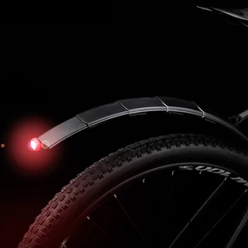 Kalnų dviratis mudguard mudguard sparnus itin lengvas dviratis mudguard nešiojamų įrengimas dviračių mudguard su LED uodegos šviesos funkcija