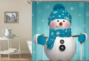 Kalėdos, kalėdos, vonios kambarys nustatyti Dušo Užuolaidos Vandeniui Audinio Užuolaidos Vonios Užuolaidos Individualų 3D Spausdinimo Vonia