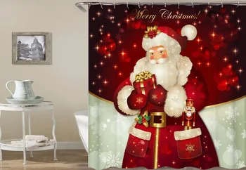 Kalėdos, kalėdos, vonios kambarys nustatyti Dušo Užuolaidos Vandeniui Audinio Užuolaidos Vonios Užuolaidos Individualų 3D Spausdinimo Vonia