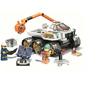 Kalėdų Dovanos Berniukams Pusmėnulio Kosminės Stoties Rover Test Drive Suderinama Miesto Statybos Blokus Vaikų Žaislas Dovanos