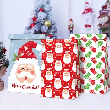 Kalėdų Dovanų Maišeliai Kalėdų Medžio Plastiko Pakavimo Maišelis Linksmų Kalėdų Dekoracijas Namams 2020 Kalėdų Saldainių Dėžutės Naujųjų Metų 2021
