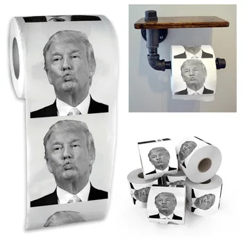 Karšto Juokingas Mažas Tualetinio Popieriaus Ritinėlis Pirmininkas Donald Trump Išdaiga Tualetinio Popieriaus Ritinėlis Pokštas vyniojamojo popieriaus namuose šalis atsargų Pardavimo