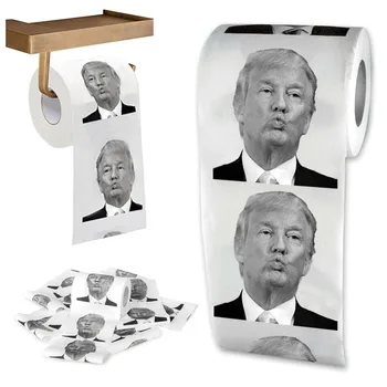 Karšto Juokingas Mažas Tualetinio Popieriaus Ritinėlis Pirmininkas Donald Trump Išdaiga Tualetinio Popieriaus Ritinėlis Pokštas vyniojamojo popieriaus namuose šalis atsargų Pardavimo