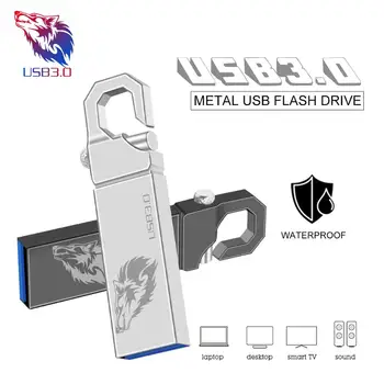 Karšto pardavimo metalinis Tušinukas Ratai 3.0 metalo USB Flash Diskas 128GB 64GB 32GB didelės spartos 16GB 8GB 4GB atminties Flash USB3.0 Stick