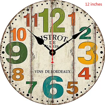 Karšto pardavimo retro dekoratyvinės sienų laikrodis 14 colių kūrybos laikrodis užsakymą senovinis žadintuvas sieniniai laikrodžiai
