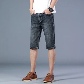 KARŠTO pardavimo vyriški džinsai trumpas madinga visas rungtynes džinsinio šortai capris vyrų plius dydis Nemokamas pristatymas