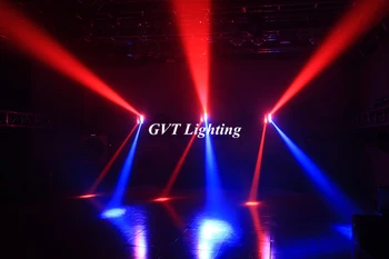 Karšto parduoti Mini Voras Juda Galvos 8x10w Cree LED RGBW Pluošto Etape Dj Disco Lazeris rodyti Garso Šviesos