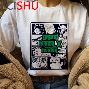 Kawaii Hunter X Hunter Marškinėlius Vyrams trumpomis Rankovėmis Killua Zoldyck T-shirt Harajuku Anime, Manga Grafinis Marškinėliai Hip-Hop Tee Vyrų Tees