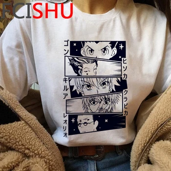 Kawaii Hunter X Hunter Marškinėlius Vyrams trumpomis Rankovėmis Killua Zoldyck T-shirt Harajuku Anime, Manga Grafinis Marškinėliai Hip-Hop Tee Vyrų Tees