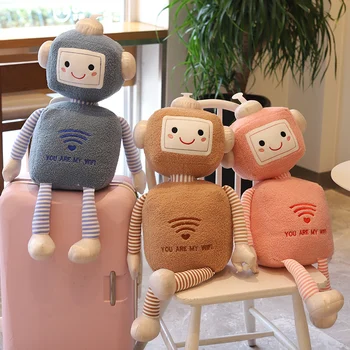 Kawaii pliušinis kūrybos wifi robotas, minkštos lėlės, žaislai vaikams, Vaikų kambario, apdailos, Pliušiniai Žaislai, gimtadienio, kalėdų dovana vaikams