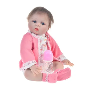 KEIUMI Mados Minkšto Silikono Reborn Baby Doll 22