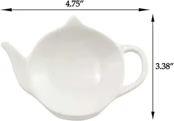 Keramikos arbatos maišelį patiekalas, arbata pak puodelį arbatos maišelį, arbata infuser akių