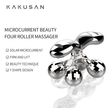 Keturių masažas ball roller nauja siunta 2020 3D anti celiulito kūno roller microcurrent nešiojamą massager veido įstaiga