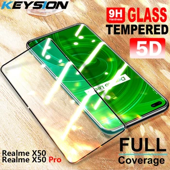 KEYSION Grūdintas Stiklas Realme X50 Pro 6 Pro C3 Pilnas draudimas Screen Protector, Stiklo KOLEGA Rasti X2 Pro A9 A5 2020 A91 A31 A8