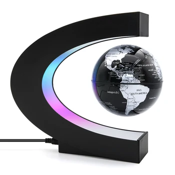 Kietas Apšvietimo Office Home Apdailos Sausumos Pasaulyje lempa Magnetic Levitation Pasaulyje Nakties Šviesos Plūduriuojantis Pasaulio Žemėlapyje Kamuolys Lempos