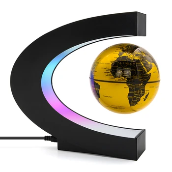 Kietas Apšvietimo Office Home Apdailos Sausumos Pasaulyje lempa Magnetic Levitation Pasaulyje Nakties Šviesos Plūduriuojantis Pasaulio Žemėlapyje Kamuolys Lempos