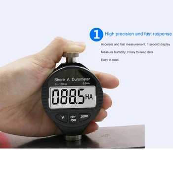 Kietumo Testeriai LCD Ekranas Metrų Kranto 0-100 A/C/D Skaitmeninės Kranto Durometer Sclerometer Gumos Kietumas Testeris, Matuoklis Dalyje