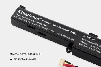 KingSener Korėja Ląstelių A41-X550E Baterija ASUS X550V X450 X450E X450J X450JF X751M X751MA X751L X750JA A450J A450JF A450E F450