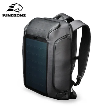 Kingsons naujas daugiafunkcinis saulės įkrovimo anti-theft kuprinė vyrų 15 colių USB įkrovimo kelionės krepšys high-end patobulinta versija