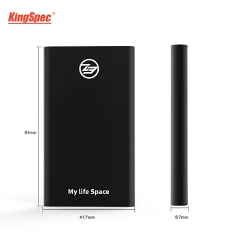 KingSpec Nešiojamas Išorinis SSD kietasis diskas SSD 120GB SSD 240GB 500GB metalo SSD kietąjį diską, 1 TB hdd nešiojamas kompiuteris su C Tipo USB 3.1