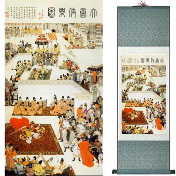 Kinų Meno Tapybos Namų Biuro Apdailos Kinų tapybos meno paveikslas, tapyba 2019082218