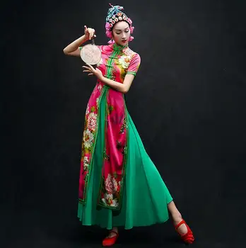Kinų stiliaus Huadan Pekino Operos Suknelė Klasikinės liaudies šokio spektaklis moterų suknelė newAdult kostiumas tautinių šokių dramos suknelė
