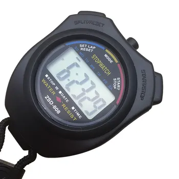 Kišeninis Chronometras, Laikmatis 1pc Profesionalių Skaitmeninių LCD Sporto Chronografas Chronometras Counter Laikmačiai Su Diržu, Sporto