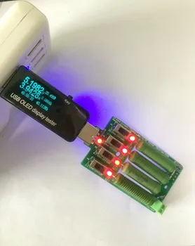 Kolonėlė 15 rūšies Dabartinės USB apkrovos rezistorius elektroninių išleidimo atsparumas talpa testeris DC Voltmeter energijos įtampos ammeter