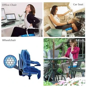Komfortas Ortopedinė Kėdė Sėdynės Pagalvėlės Gelio Sėdynės Pagalvėlės Korio Neslidus Home Office Sėdynės Pagalvėlės Sveikatos Priežiūros Skausmas Padas