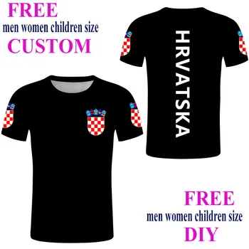 Kroatija marškinėliai Vasaros Užsakymą Vyrų HRVATSKA t shirts Nemokamai 