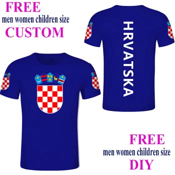 Kroatija marškinėliai Vasaros Užsakymą Vyrų HRVATSKA t shirts Nemokamai 